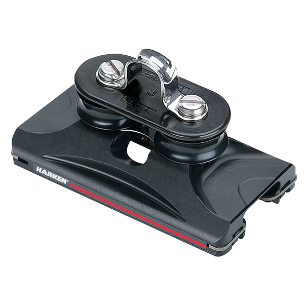 Harken 1250 Small Boat Captive Ball Car with Fixed Sheaves - No Wire | SendIt Sailing