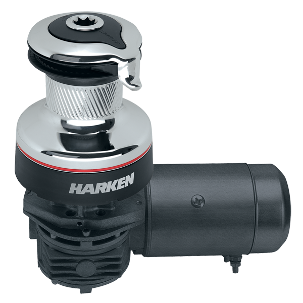 Harken Radial 2 Spd Electric ST Chrome Winch Horizontal 12 Volt | SendIt Sailing