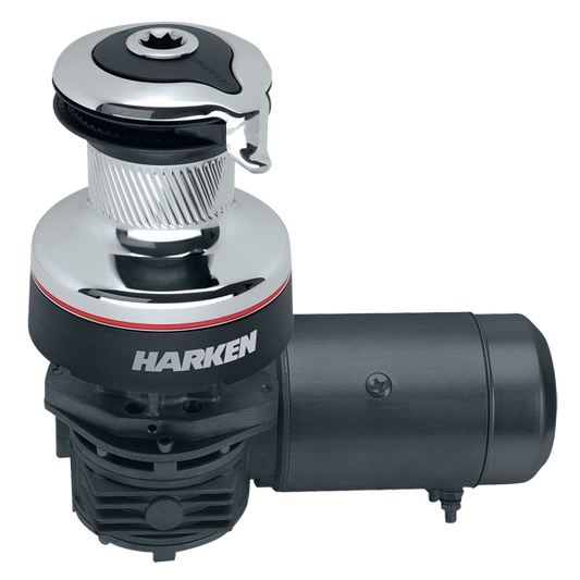 Harken Radial 2 Spd Electric ST Chrome Winch Horizontal 12 Volt | SendIt Sailing