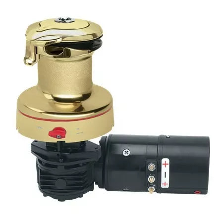 Harken 60 Rewind 12V Horiz Polished Bronze with DF Ctrl Box Winch | SendIt Sailing