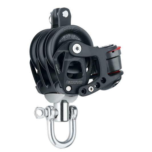 Harken 45mm Aluminum Element Triple Block Swivel, Becket, Cam Cleat | SendIt Sailing