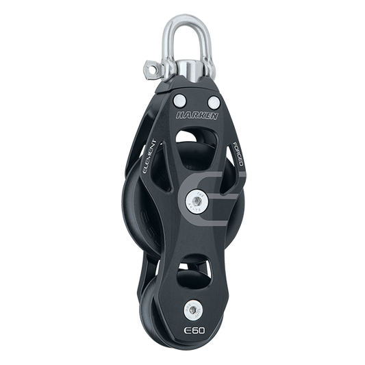 Harken 60mm Aluminum Element Fiddle Block Swivel | SendIt Sailing