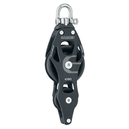 Harken 60mm Aluminum Element Fiddle Block Swivel, Becket | SendIt Sailing