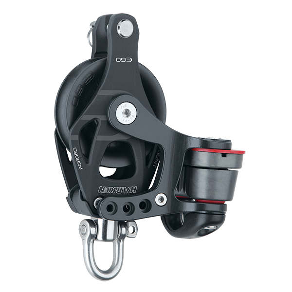 Harken 60mm Aluminum Element Block Swivel, Becket, Cam Cleat | SendIt Sailing