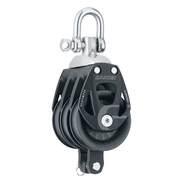 Harken 60mm Triple Aluminum Element Block with Swivel & Becket | SendIt Sailing