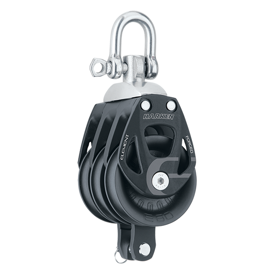 Harken 60mm Triple Aluminum Element Block with Swivel & Becket | SendIt Sailing