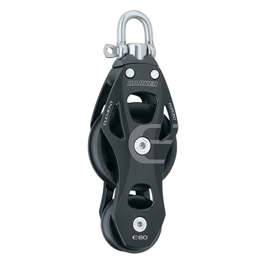 Harken 80mm Aluminum Element Fiddle Block Swivel | SendIt Sailing