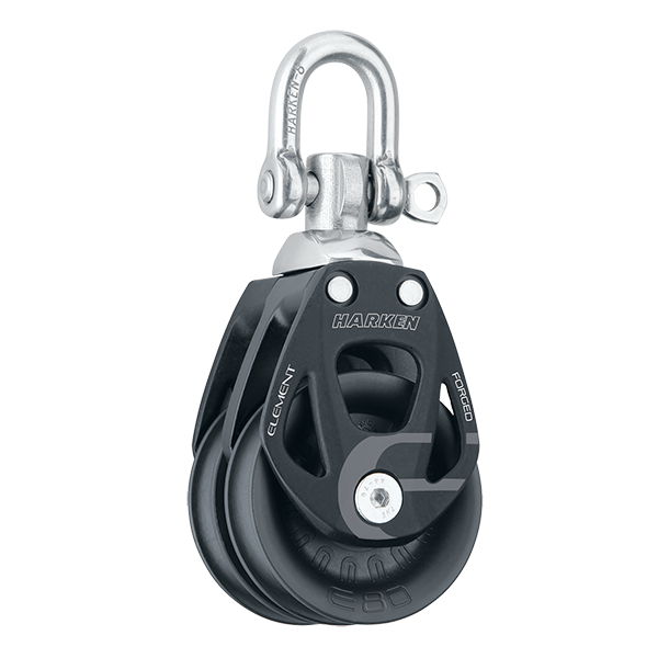 Harken 80mm Aluminum Element Double Block Swivel | SendIt Sailing