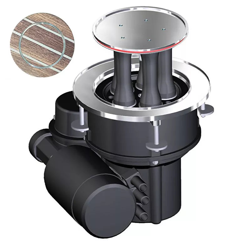 Harken 1200 CLR Electric Top Custom Mooring Horizontal Left Mount Winch With 24V Dual Function Control Box | SendIt Sailing