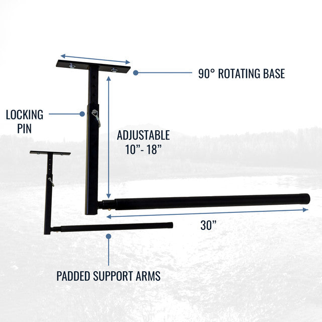 Hi-Port 2 | Kayak Adjustable Ceiling Storage Rack | Single | Holds 75 lbs