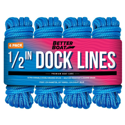 Better Boat 1/2 Dock Lines 25FT