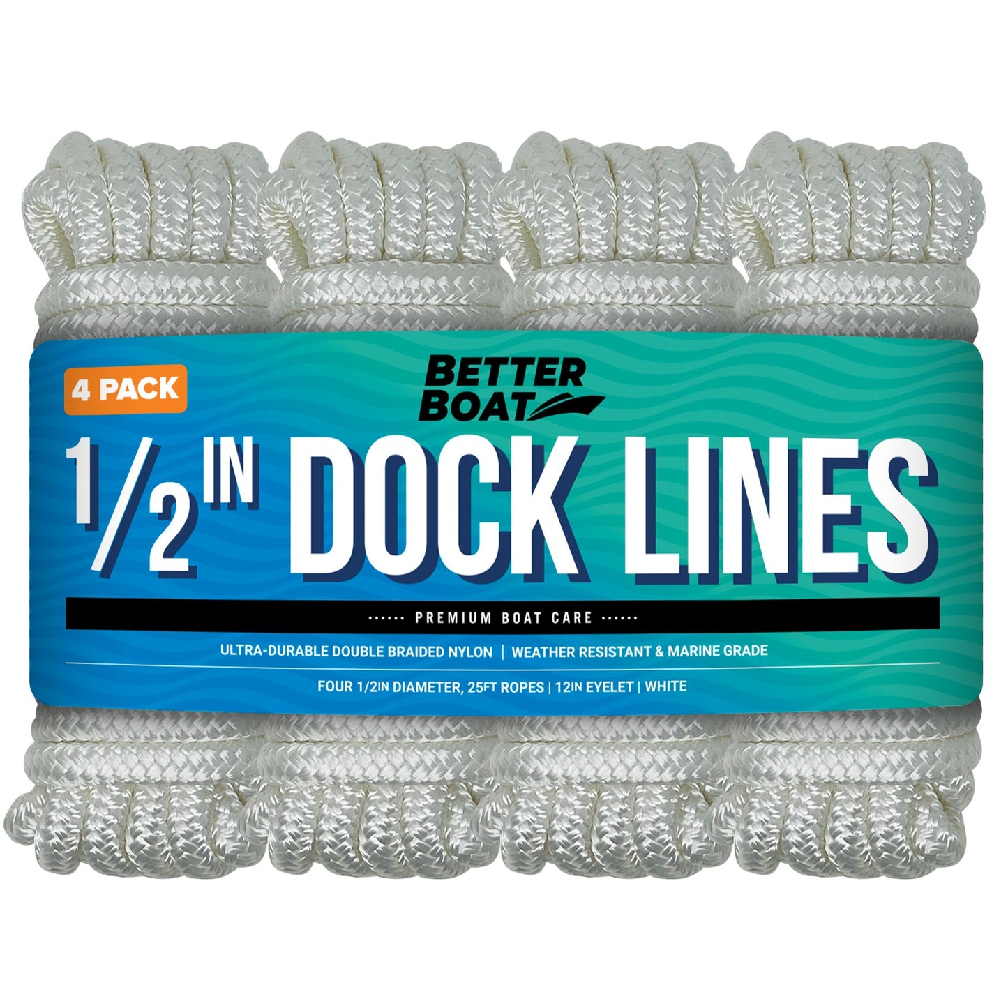 Better Boat 1/2 Dock Lines 25FT