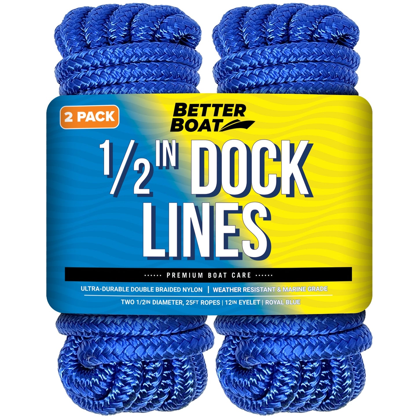 Better Boat 1/2 Dock Lines 25FT