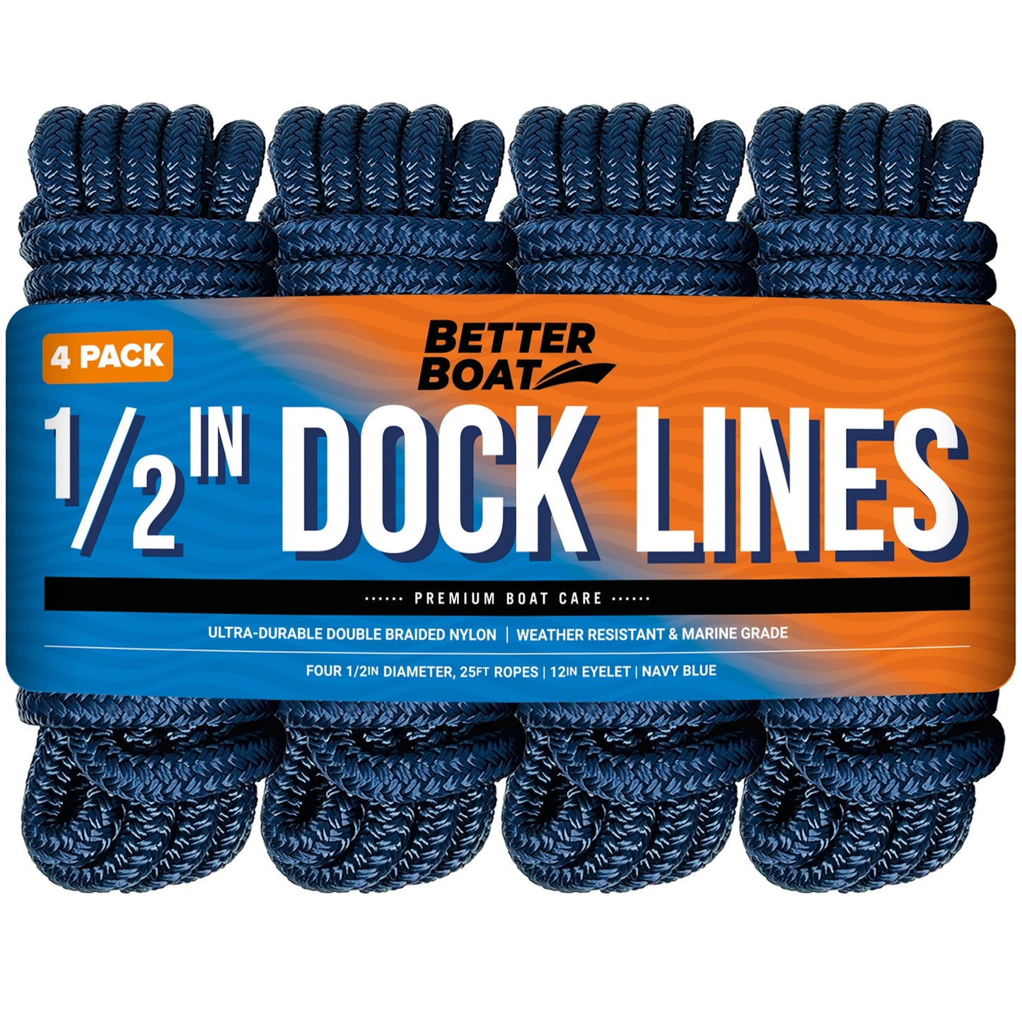 Better Boat 1/2 Dock Lines 25FT