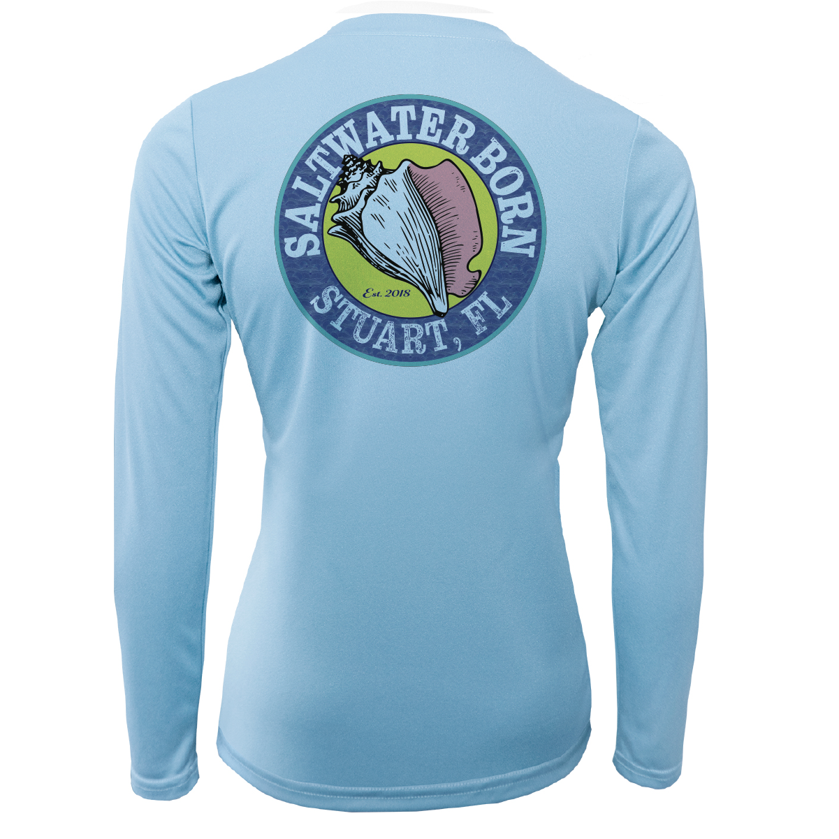 Stuart "Saltwater Hair...Don't Care" Long Sleeve UPF 50+ Dry-Fit Shirt