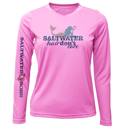 Stuart "Saltwater Hair...Don't Care" Long Sleeve UPF 50+ Dry-Fit Shirt