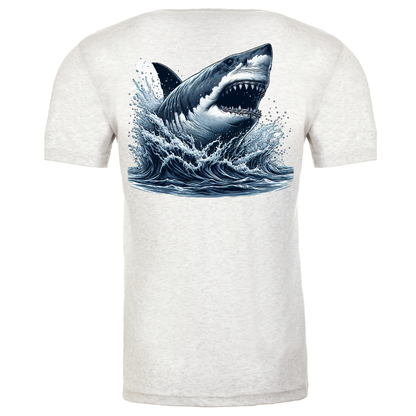 Cape Cod, MA Jaws Men's Soft Tee