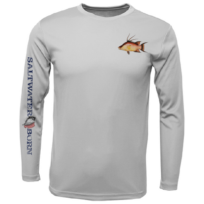 Hogfish on Chest Long Sleeve UPF 50+ Dry-Fit Shirt