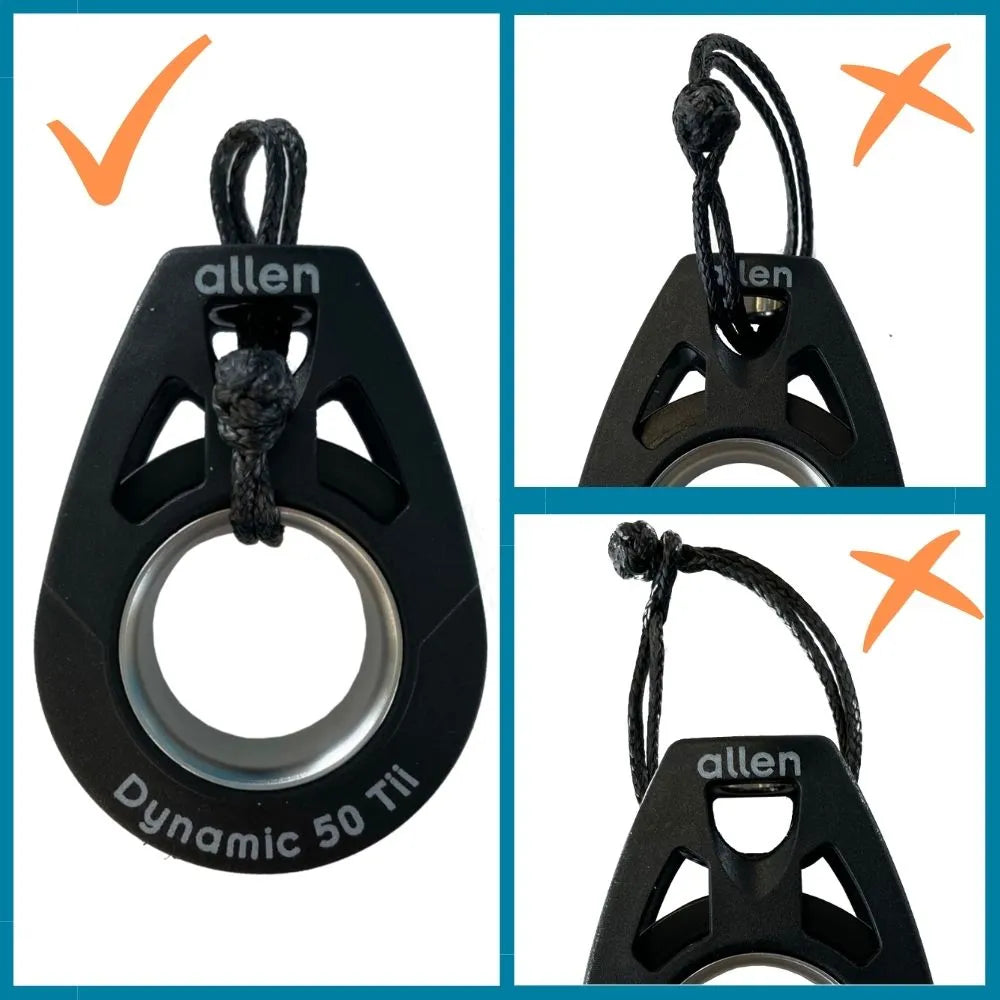 Allen 20mm Tie On Double Dynamic Block High-Load with Soft Shackle