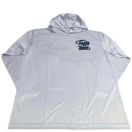 Tails Not Tales Ahi Dri Fit Hoodie (Adult/Keiki)