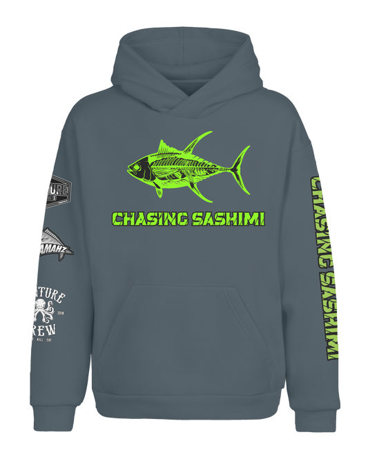 Chasing Sashimi Fleece Dri Fit Hoodie w/ Kangaroo Pocket (Adult/Keiki)