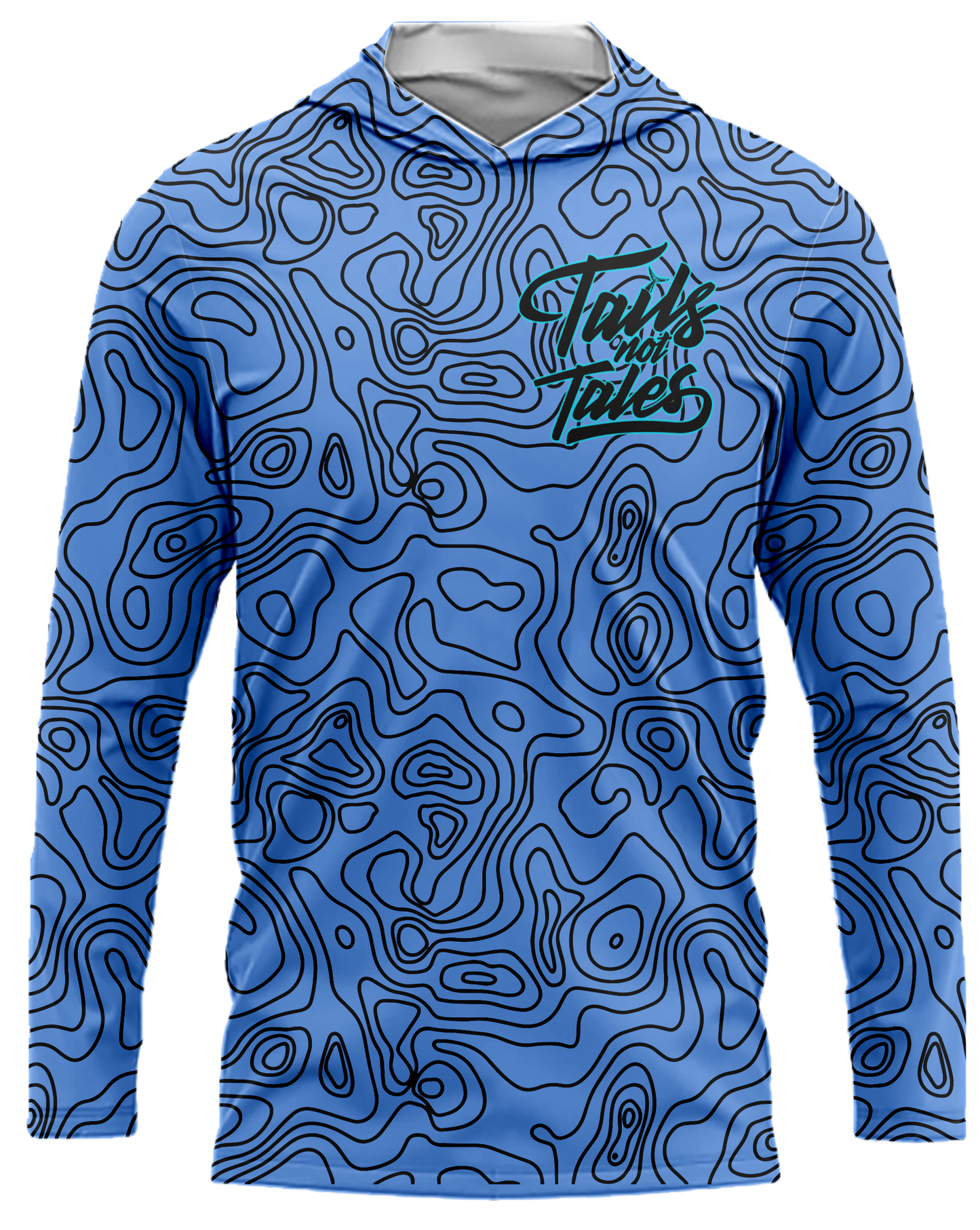 Tails Not Tales Topo Dri Fit Hoodie (Adult/Keiki)