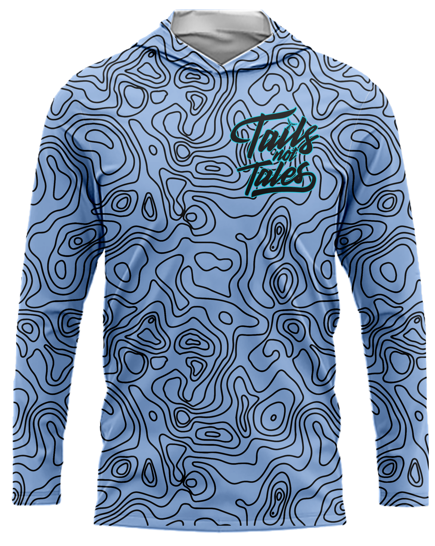 Tails Not Tales Topo Dri Fit Hoodie (Adult/Keiki)