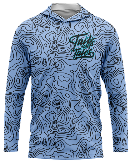Tails Not Tales Topo Dri Fit Hoodie (Adult/Keiki)