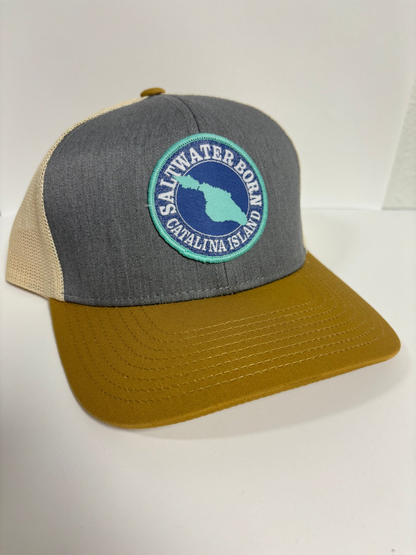Catalina Island, CA Structured Mesh Trucker Hat