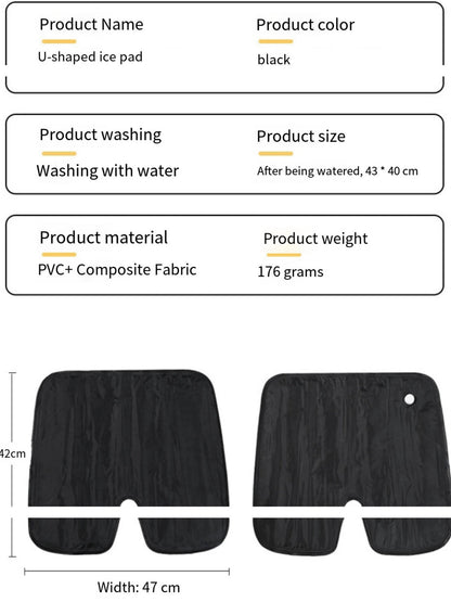 LITEGUEST U-Shaped Water Cooling Gel Seat Cushion – Summer Comfort