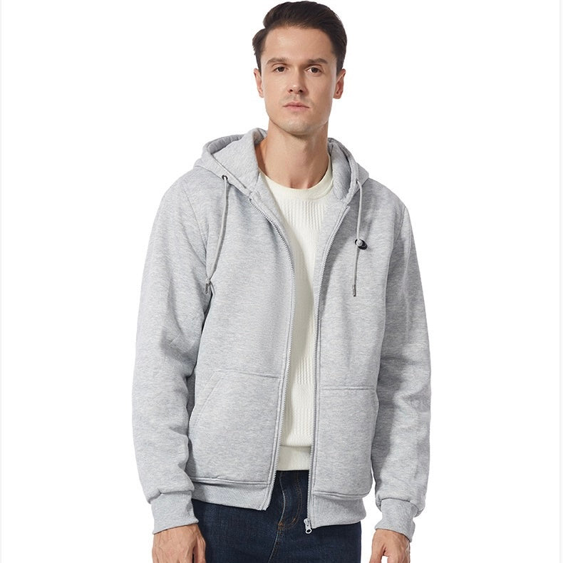 LITEGUEST 5-Zone USB Heated Hoodie Heated Zip-up Hooded Sweatshirt