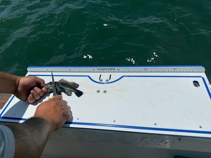 Made in the USA | Premium Double Bucket 33" Raised Fillet Table Cutting Board