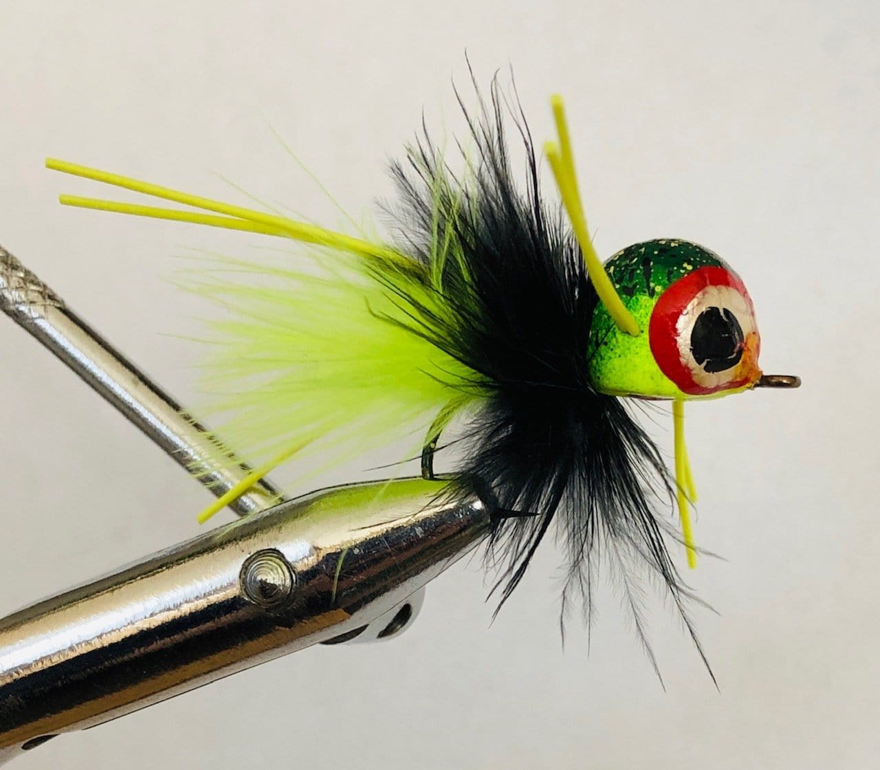 Wild Water Fly Fishing Frog Pattern Spherical Head Popper, Size 4 (Qty 4) | SendIt Sailing