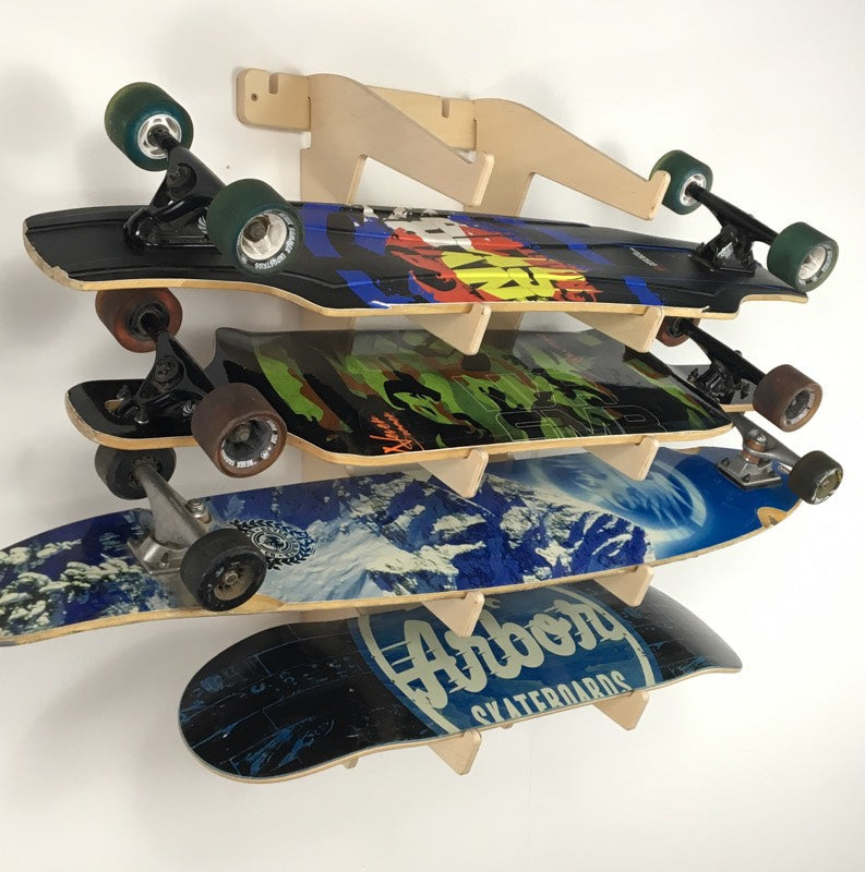 THE SHOWCASE skateboard wall rack