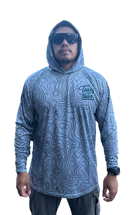 Tails Not Tales Topo Dri Fit Hoodie (Adult/Keiki)