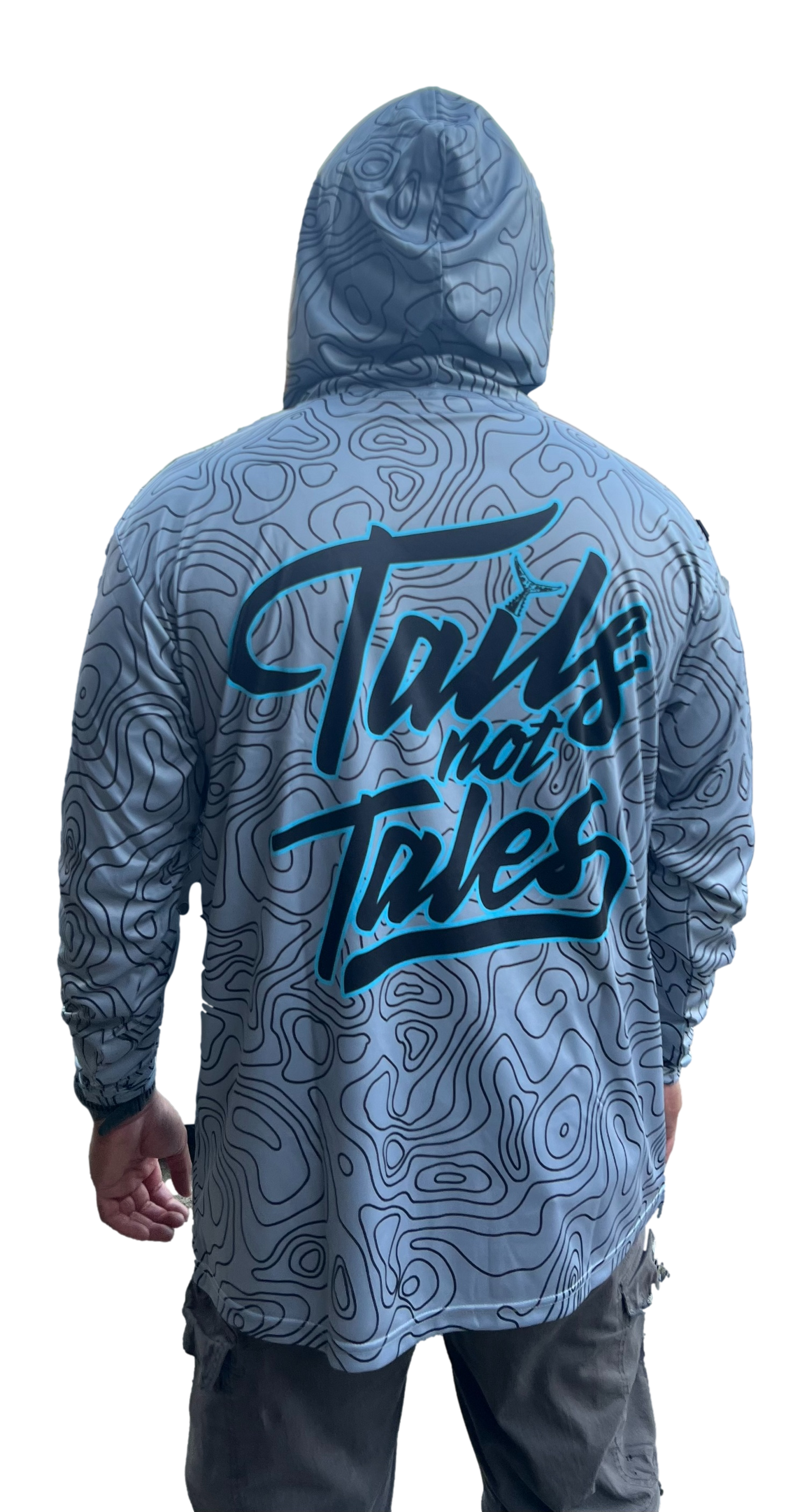 Tails Not Tales Topo Dri Fit Hoodie (Adult/Keiki)