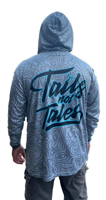 Tails Not Tales Topo Dri Fit Hoodie (Adult/Keiki)