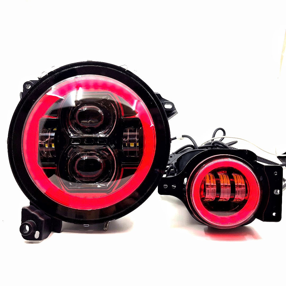 Empire Offroad LED 9in Static Series RGBW Headlight | SendIt SailingEmpire Offroad LED 9in Static Series RGBW Headlight