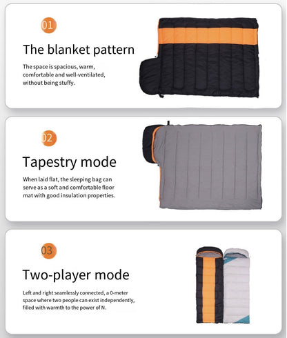 LITEGUEST Winter Heated Single Sleeping Bag – USB Warmth for Camping