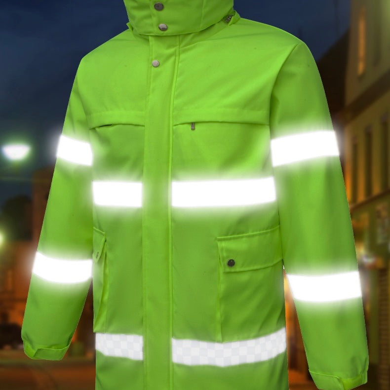 LITEGUEST USB Heated Reflective Waterproof Work Jacket For Winter
