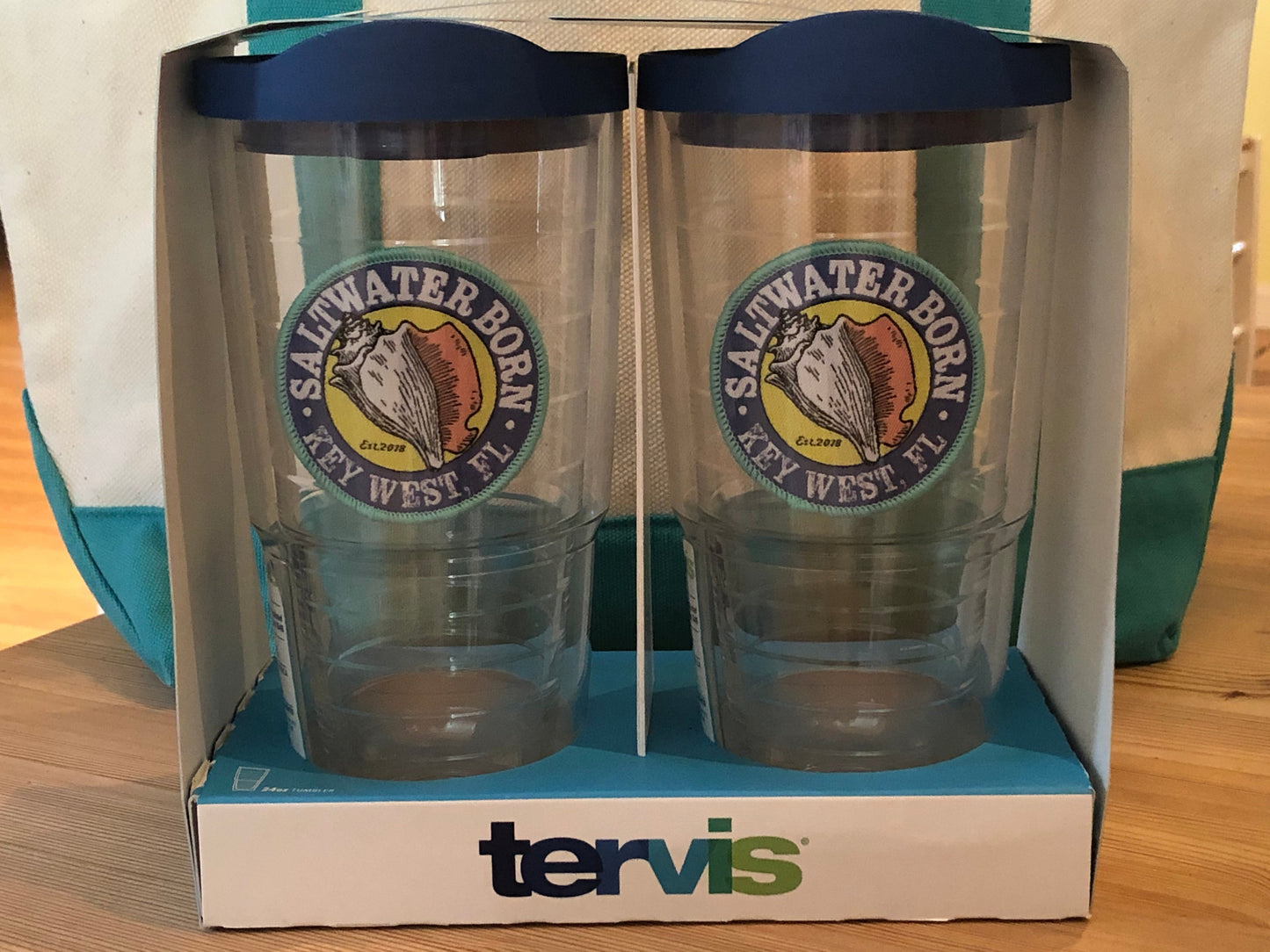 Saltwater Born 2 Pack 24oz Tervis Tumblers (Lids Included)