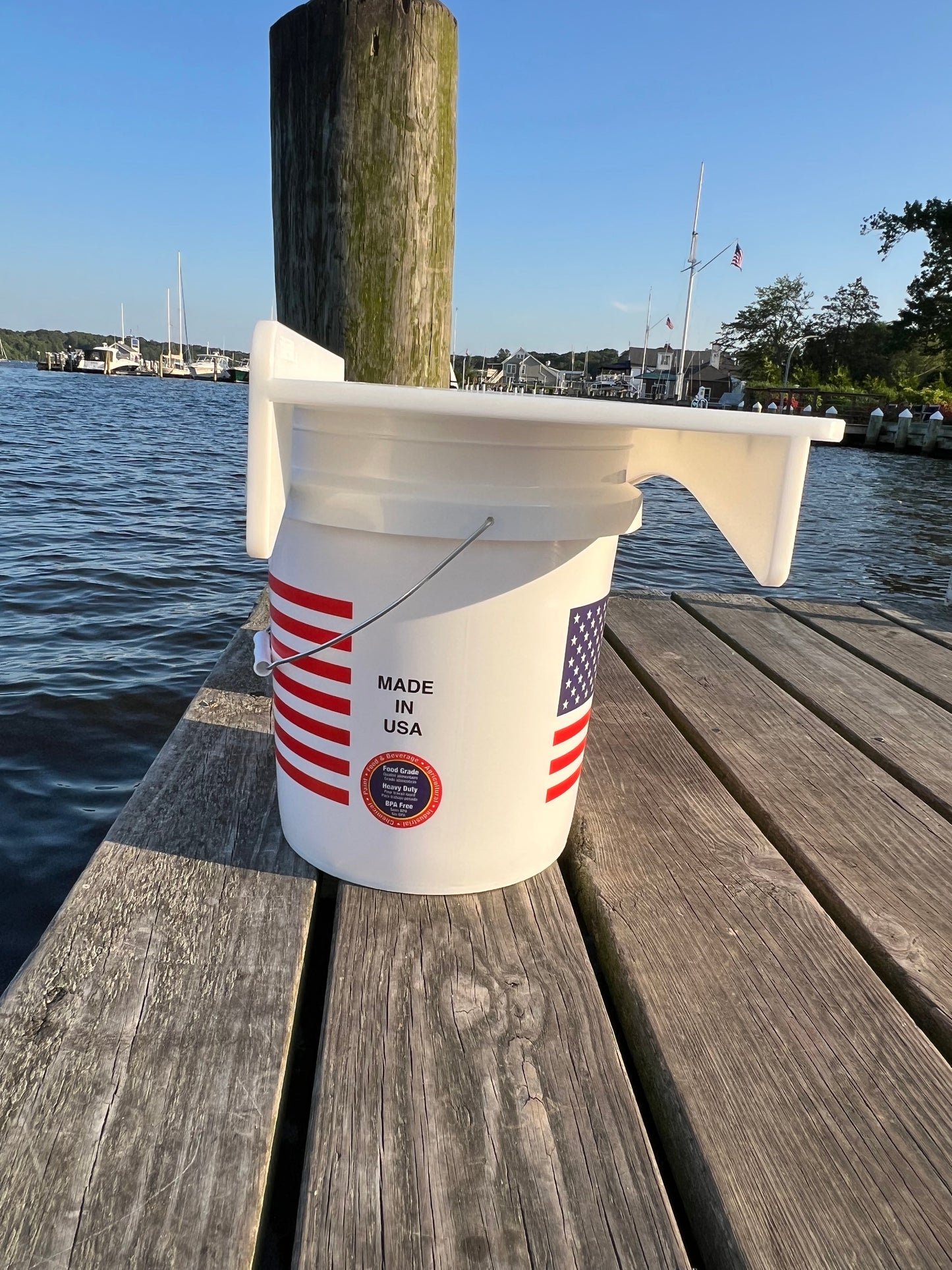 Made in the USA | Premium Double Bucket 33" Raised Fillet Table Cutting Board