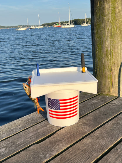 Made in the USA | Premium Single Bucket Raised 18" Fillet Table and Cutting Board
