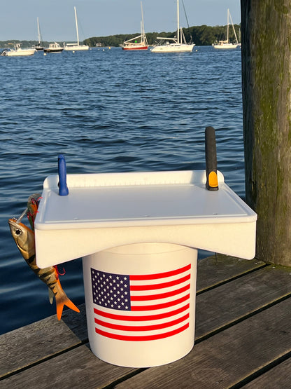 Made in the USA | Premium Single Bucket Raised 18" Fillet Table and Cutting Board