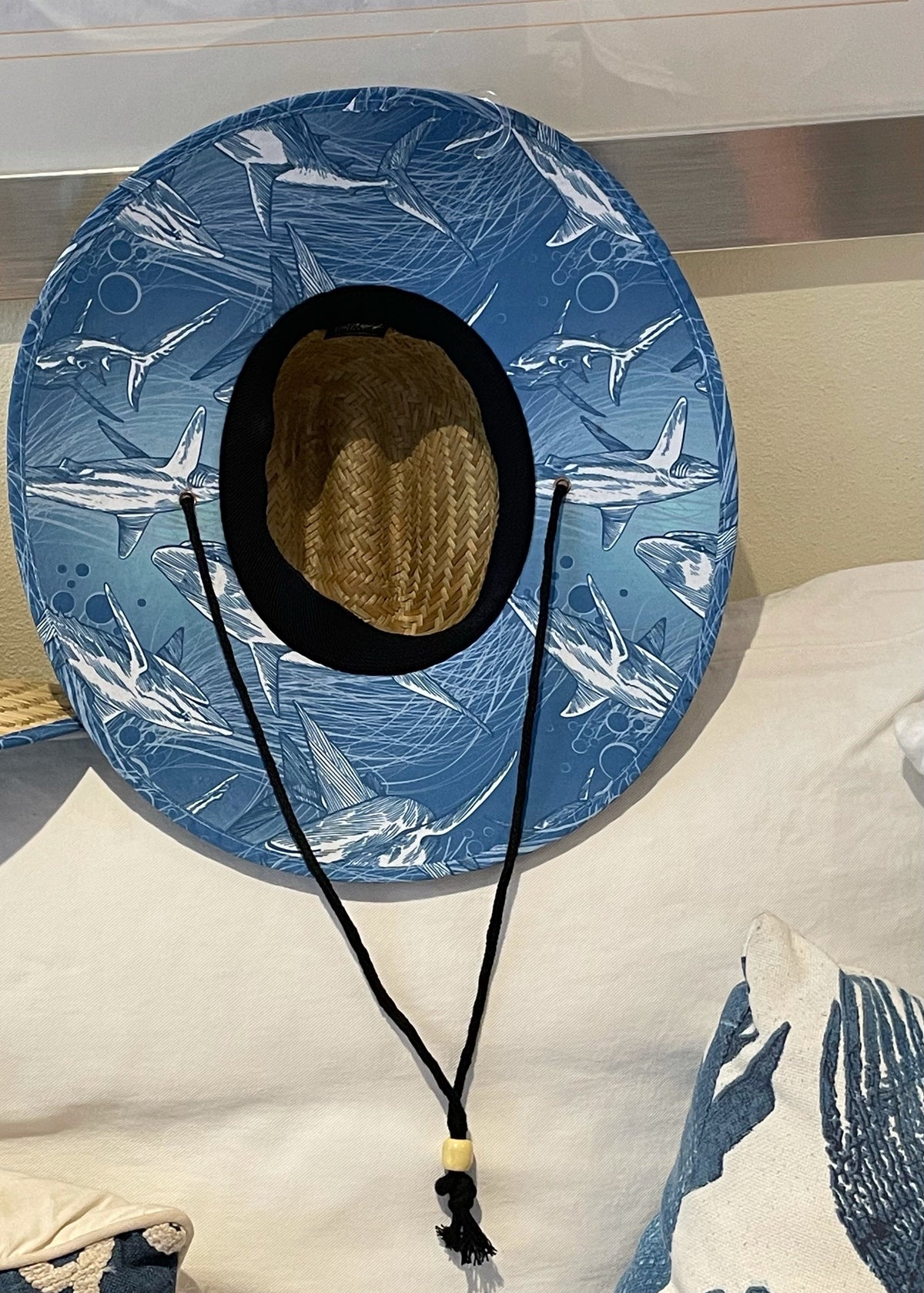 Anna Maria Island, FL Shark Brim Lifeguard Straw Hat