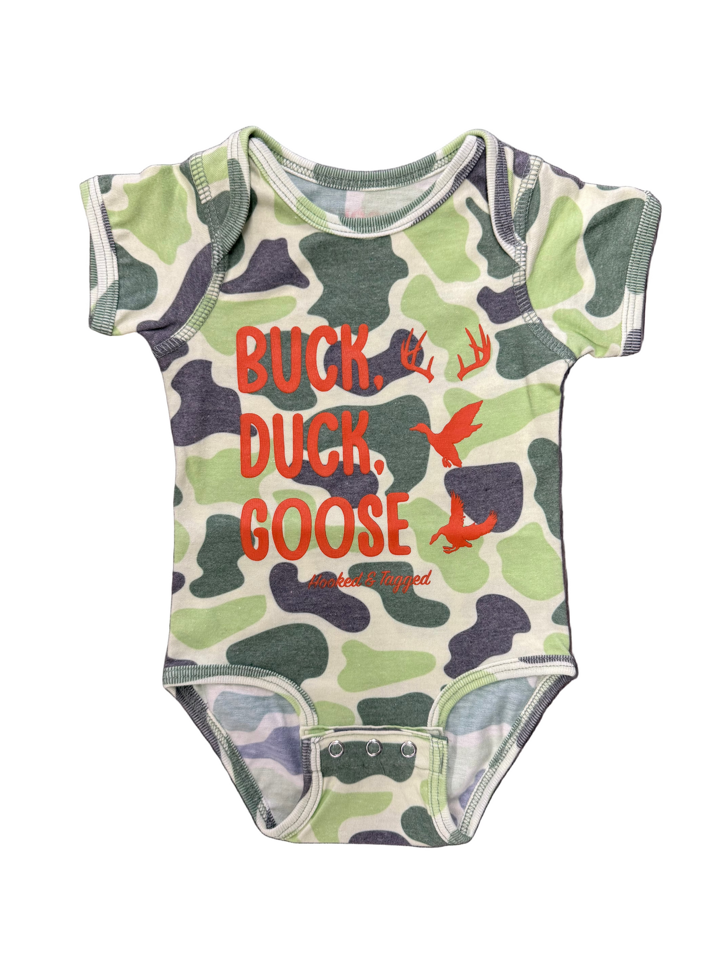 Buck, Duck, Goose Onesie