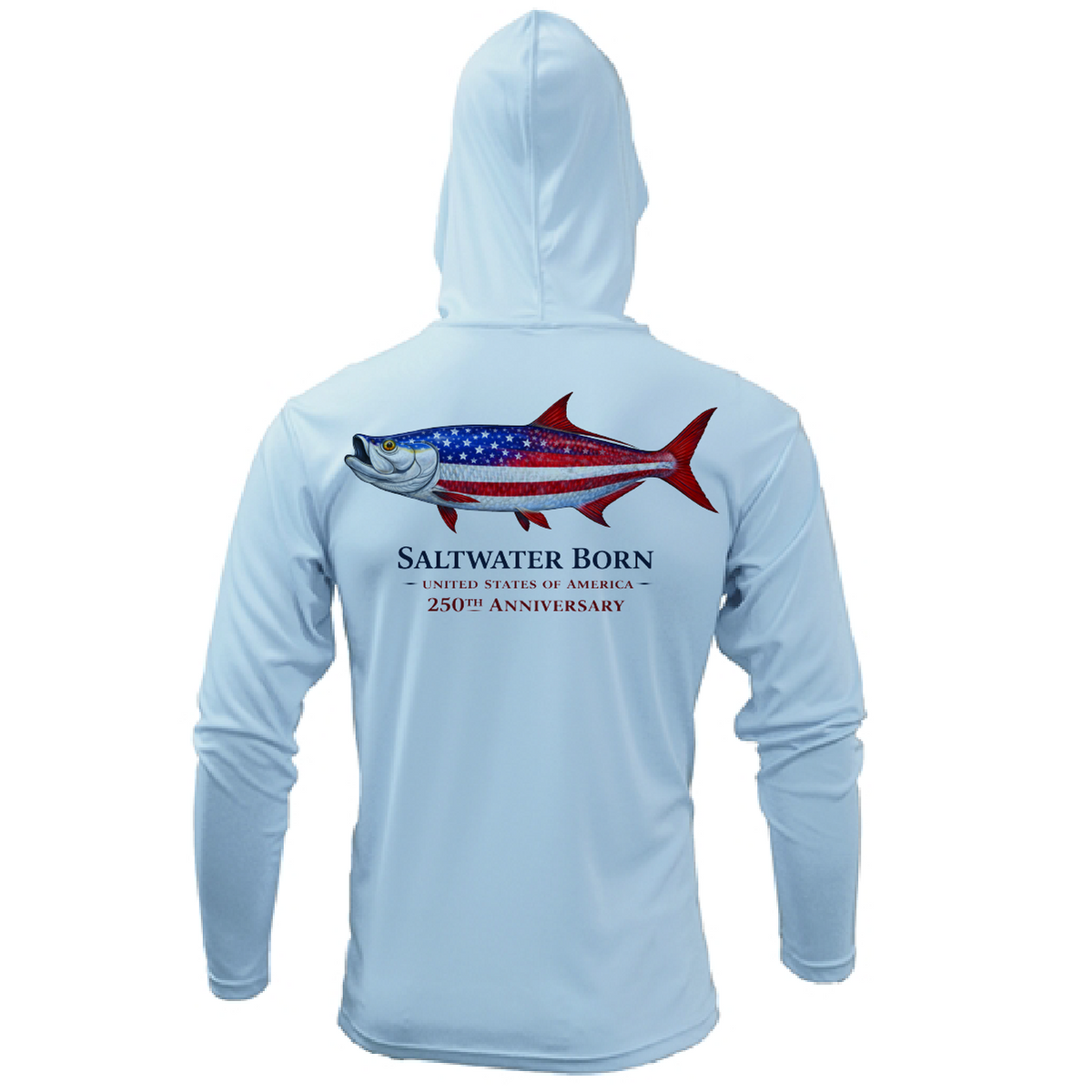 250th Action Tarpon Girl's Long Sleeve UPF 50+ Dry-Fit Hoodie