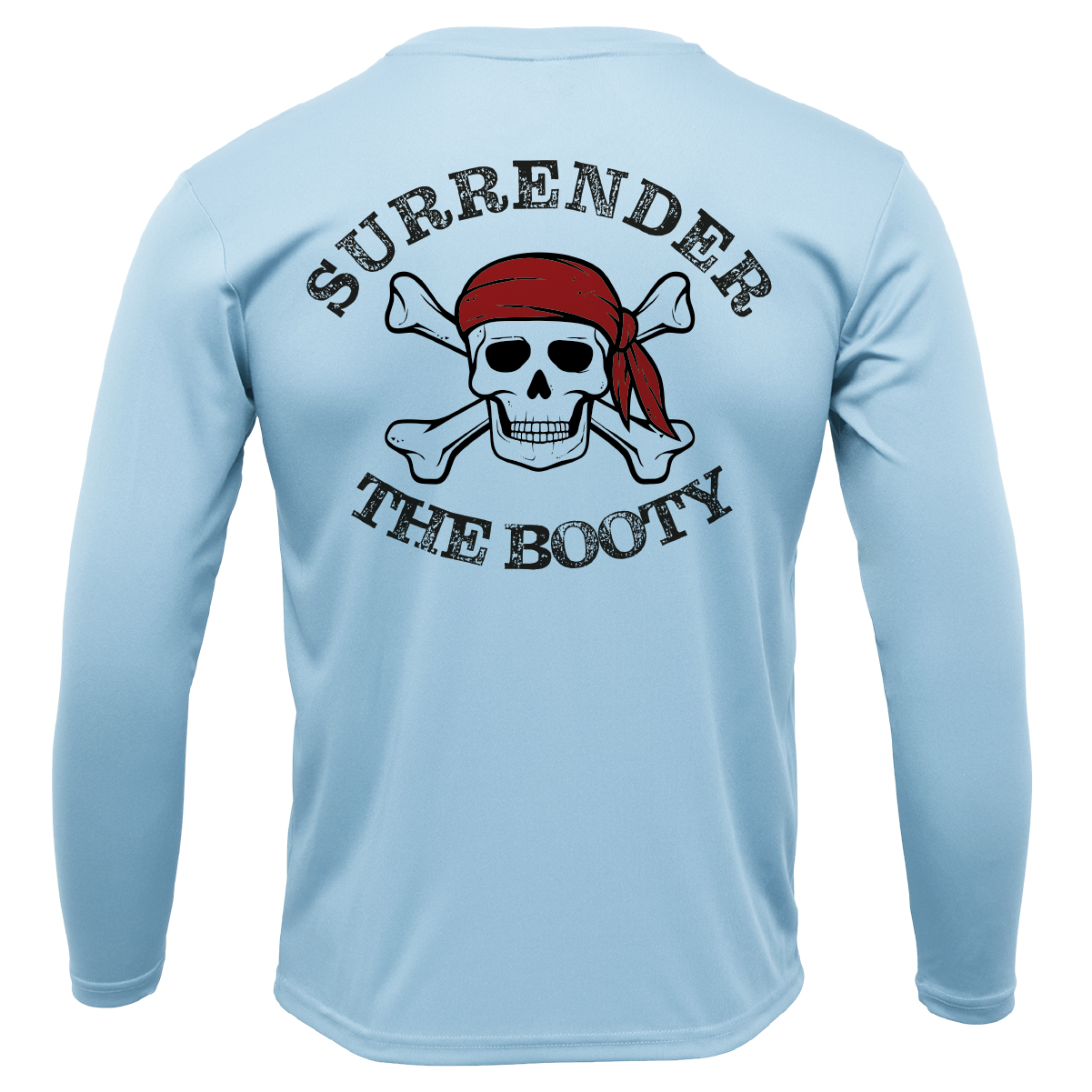 Siesta Key, FL "Surrender The Booty" Men's Long Sleeve UPF 50+ Dry-Fit Shirt