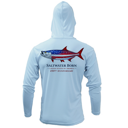 250th Action Tarpon Boy's Long Sleeve UPF 50+ Dry-Fit Hoodie