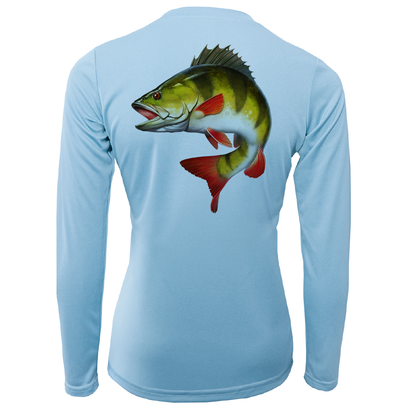 Michigan Freshwater Born Perch Women's Long Sleeve UPF 50+ Dry-Fit Shirt